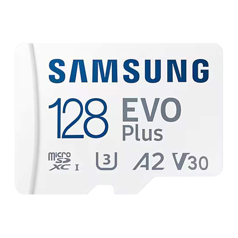 Карта Памяти Samsung Evo Plus UHS-I U3 V30 A2 + SD Adapter 128GB - Retromagaz
