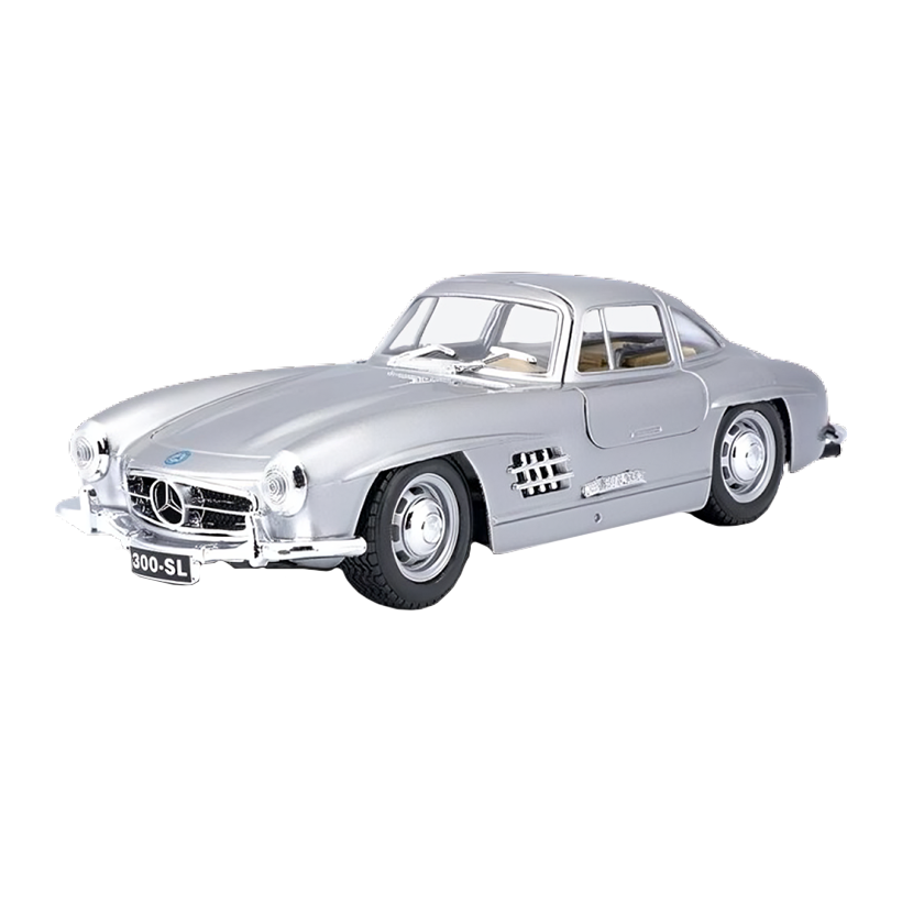 Машинка Bburago 1954 Mercedes-Benz 300 SL 1:24 Silver - Retromagaz