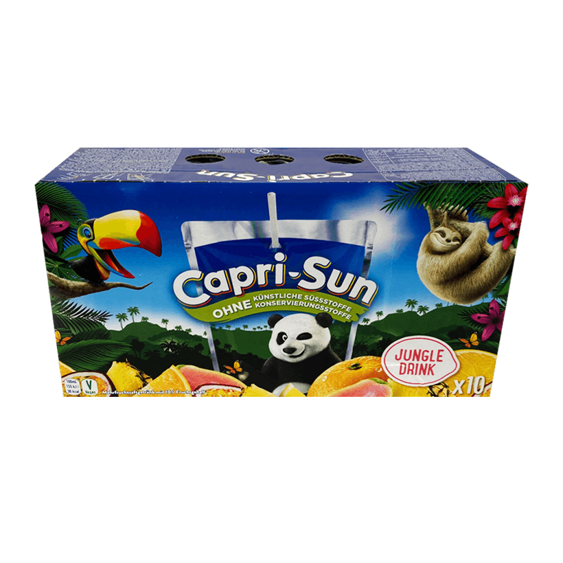 Набір Напій Соковий 10шт Capri-Sun Jungle Drink 200ml - Retromagaz