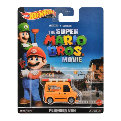 Машинка Premium Hot Wheels Nintendo The Super Mario Bros. Movie Plumber Van Rep. Entertainment 1:64 HKC19 Orange - Retromagaz