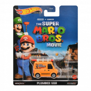 Машинка Premium Hot Wheels Nintendo The Super Mario Bros. Movie Plumber Van Rep. Entertainment 1:64 HKC19 Orange