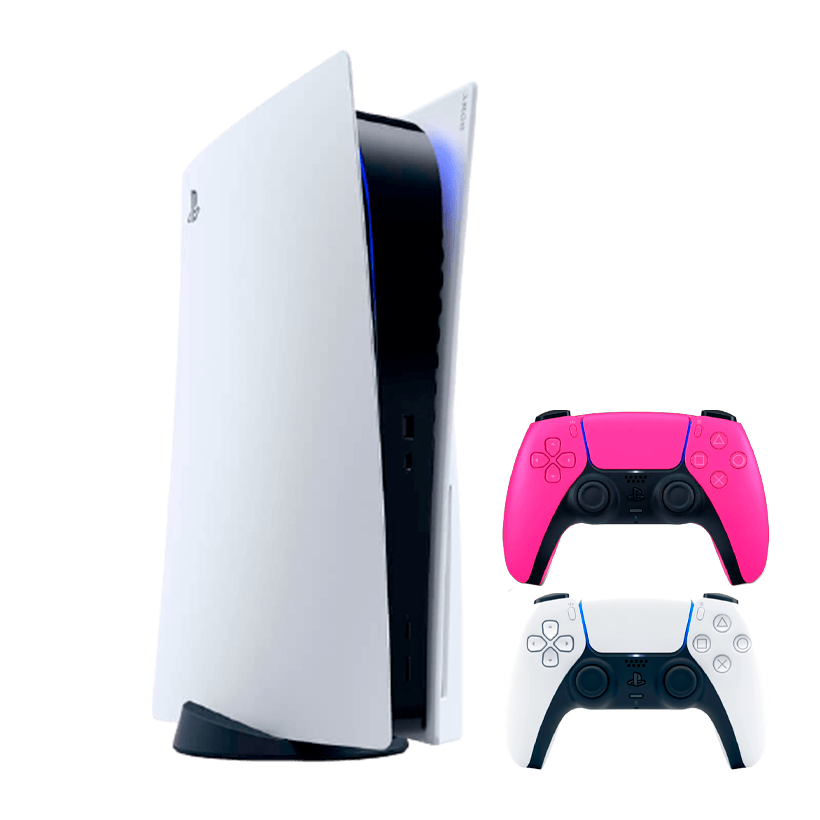 Набір Консоль Sony PlayStation 5 Blu-ray 825GB White Новий + Геймпад Бездротовий DualSense Pink - Retromagaz