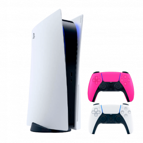 Набор Консоль Sony PlayStation 5 Blu-ray 825GB White Новый  + Геймпад Беспроводной DualSense Pink - Retromagaz