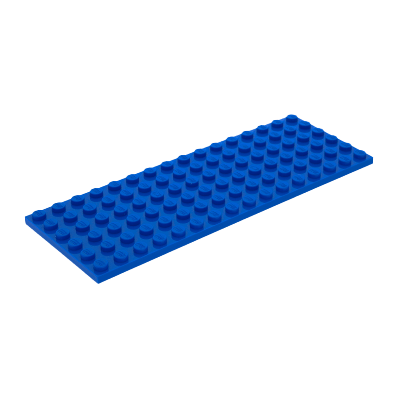 Пластина 4шт Lego Звичайна 6 x 16 3027 4611373 Blue Б/У - Retromagaz