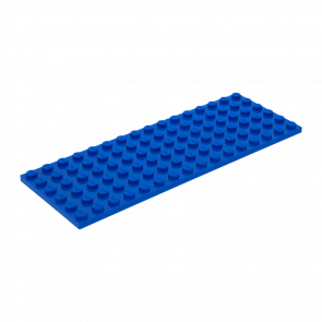 Пластина Lego Обычная 6 x 16 3027 4611373 Blue 4шт Б/У
