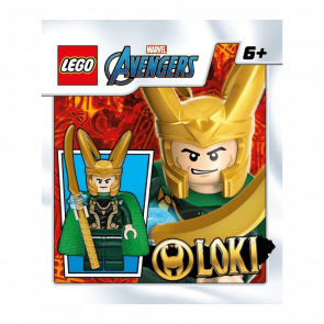 Конструктор Lego Фигурка Loki Spongy Cape Foil Pack Super Heroes 242211 sh0644 Новый