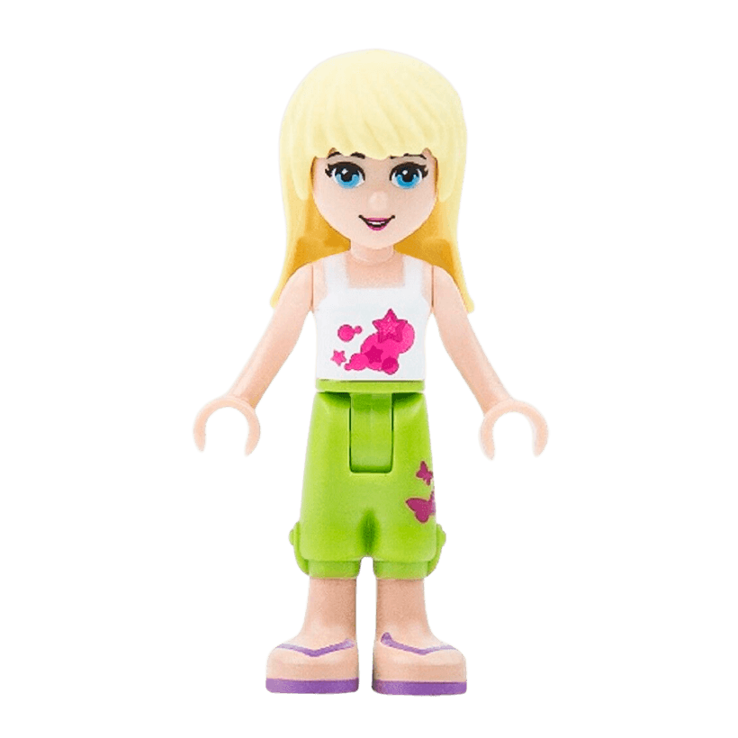 Фігурка Lego Girl Stephanie Lime Cropped Trousers Friends frnd028 Б/У - Retromagaz