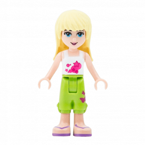 Фігурка Lego Stephanie Lime Cropped Trousers Friends Girl frnd028 Б/У - Retromagaz