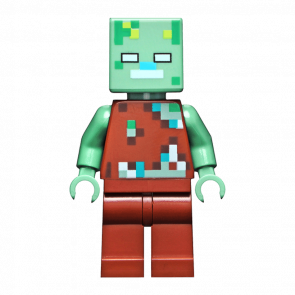 Фігурка Lego Drowned Zombie Games Minecraft min088 1 Б/У