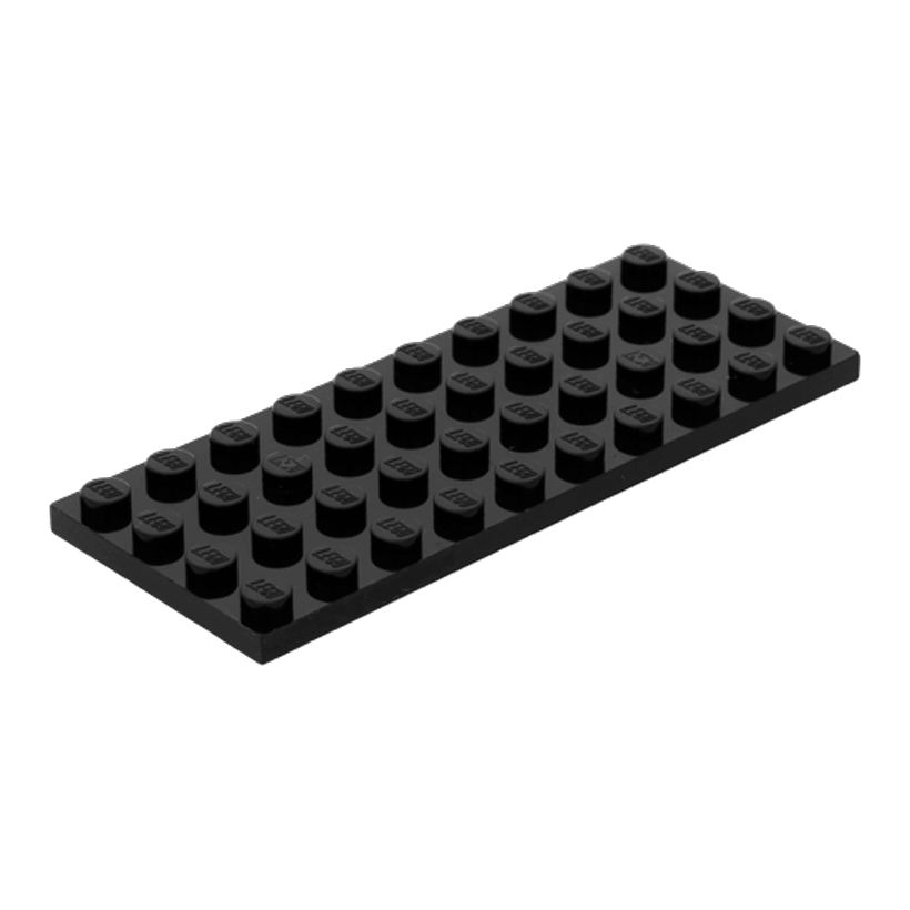 Пластина 10шт Lego Звичайна 4 x 10 3030 303026 Black Б/У - Retromagaz