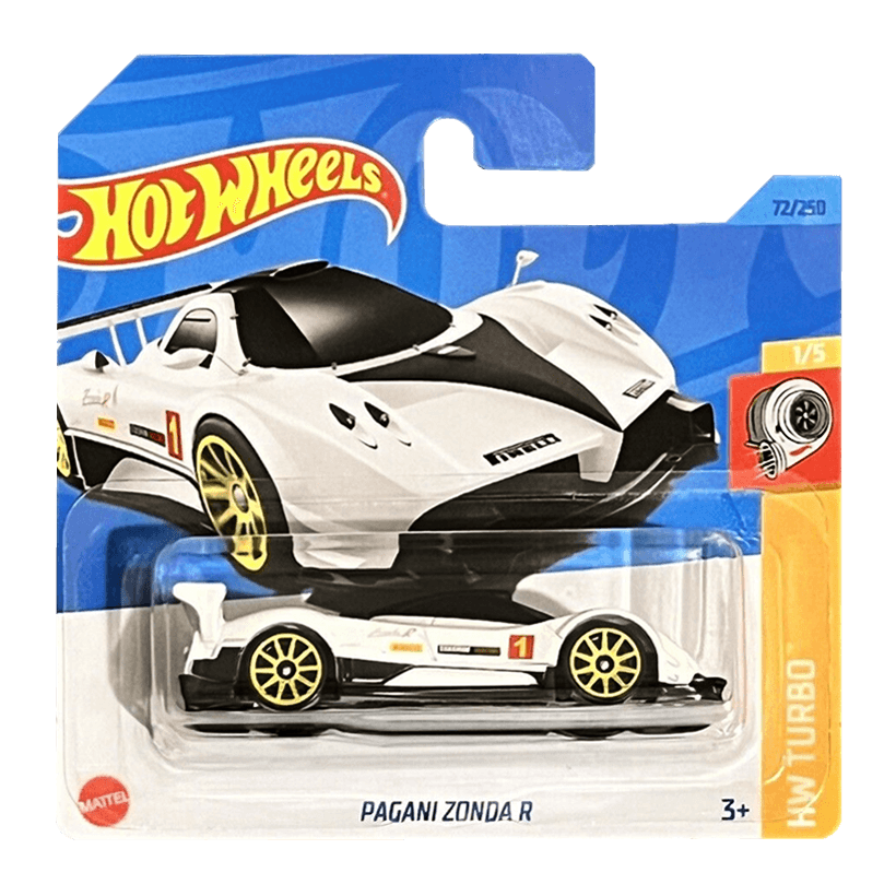Машинка Базова Hot Wheels Pagani Zonda R Turbo 1:64 HKJ36 White - Retromagaz