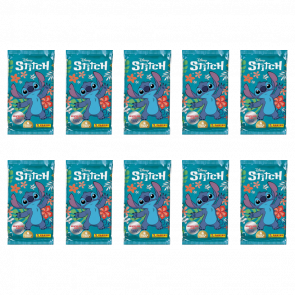 Набор Карточек Стич. Пакетик с 6 карточками PANINI 10шт