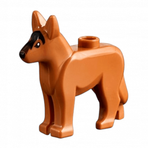 Фигурка Lego Animals Земля Dog Alsatian German Shepherd with Black Eyes Dark Brown Muzzle Pattern 92586pb01 1 4614195 Medium Nougat 2шт Б/У Нормальный - Retromagaz