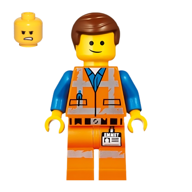 Фігурка Lego The Lego Movie Emmet Lopsided Smile Angry Worn Uniform Cartoons tlm142 Б/У - Retromagaz