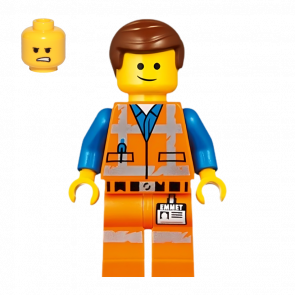 Фигурка Lego The Lego Movie Emmet Lopsided Smile Angry Worn Uniform Cartoons tlm142 Б/У