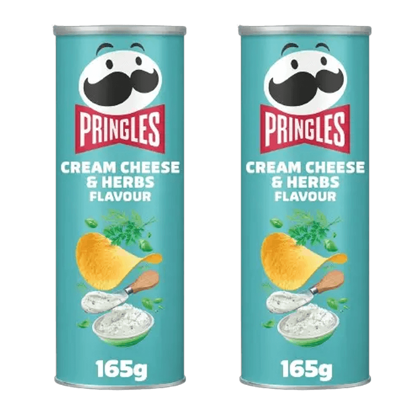 Набор Чипсы 2шт Pringles Creamy Cheese & Herbs 165g - Retromagaz