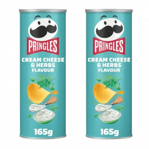 Набір Чипси 1шт 2шт Pringles Creamy Cheese & Herbs 165g 5053990160037