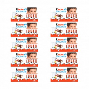 Набор Шоколад Молочный Kinder Chocolate 8 Pieces 100g 10шт - Retromagaz