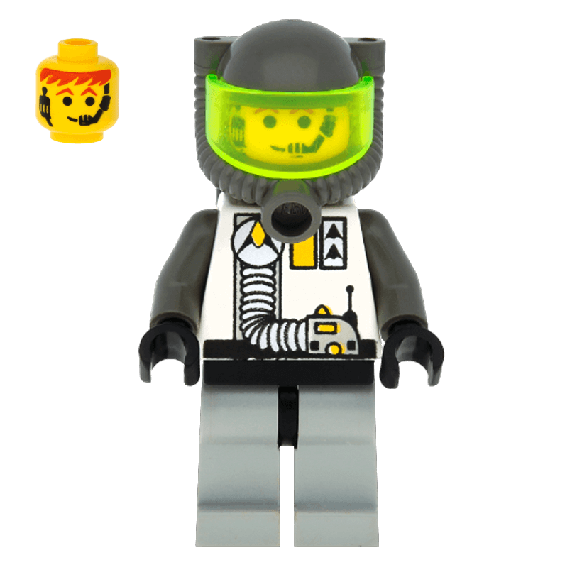 Фигурка Lego Exploriens Helmet with Breathing Apparatus Space sp012 Б/У - Retromagaz