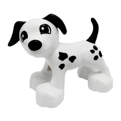 Фігурка Lego Dog with Black Ears and Tail and Spots Pattern Duplo Animals 1396pb05 Б/У - Retromagaz