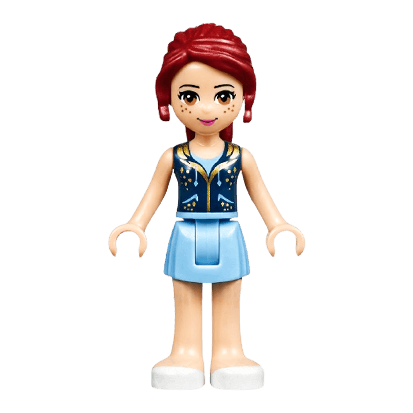 Фигурка Lego Girl Mia Bright Light Blue Skirt Friends frnd126 2 Б/У - Retromagaz