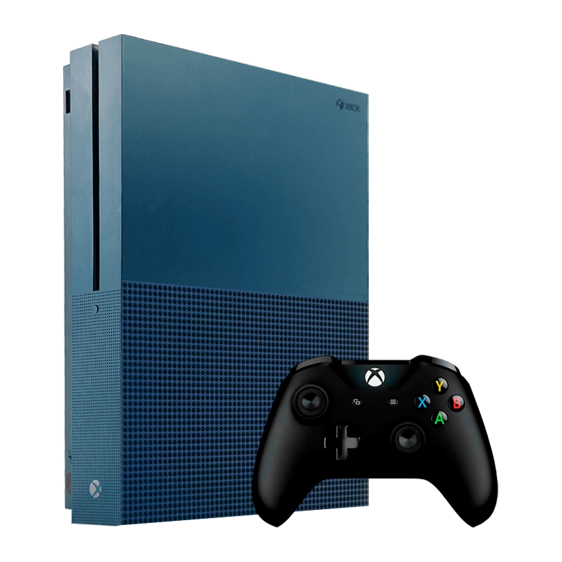 Набор Консоль Microsoft Xbox One S Special Edition 500GB Deep Blue Б/У  + Геймпад Беспроводной Version 2 Black - Retromagaz