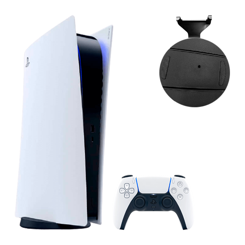 Набір Консоль Sony PlayStation 5 Digital Edition 825GB White Без Геймпада Б/У  + Підставка Black - Retromagaz