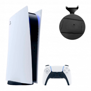 Набор Консоль Sony PlayStation 5 Digital Edition 825GB White Б/У Хороший  + Подставка Black - Retromagaz
