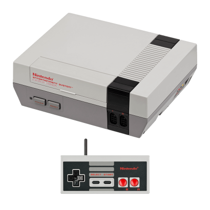 Набор Консоль Nintendo NES FAT Europe Grey Б/У + Геймпад Проводной Grey 2.7m Б/У - Retromagaz
