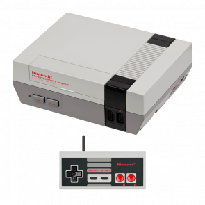 Набор Консоль Nintendo NES FAT Europe Grey Б/У + Геймпад Проводной Grey 2.7m Б/У - Retromagaz