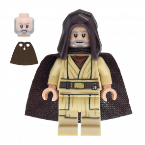 Фігурка Lego Джедай Obi-Wan Kenobi Old Dark Brown Hood and Spongy Cape Star Wars sw1467 Б/У - Retromagaz