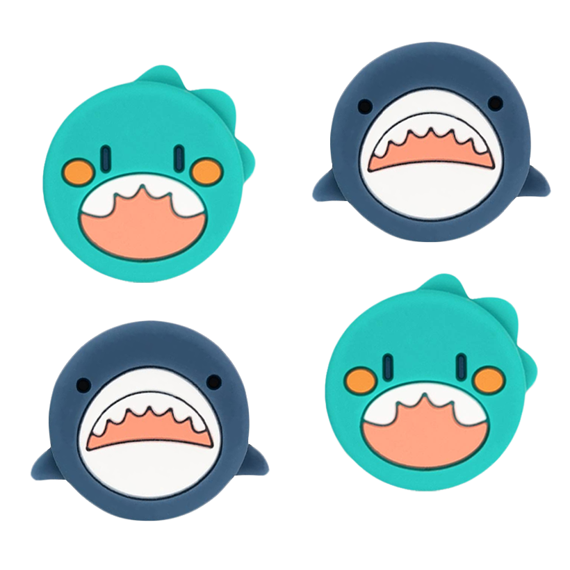 Накладки на Стіки 4шт Geekshare Dinosaur Shark Nintendo Switch Green Blue - Retromagaz
