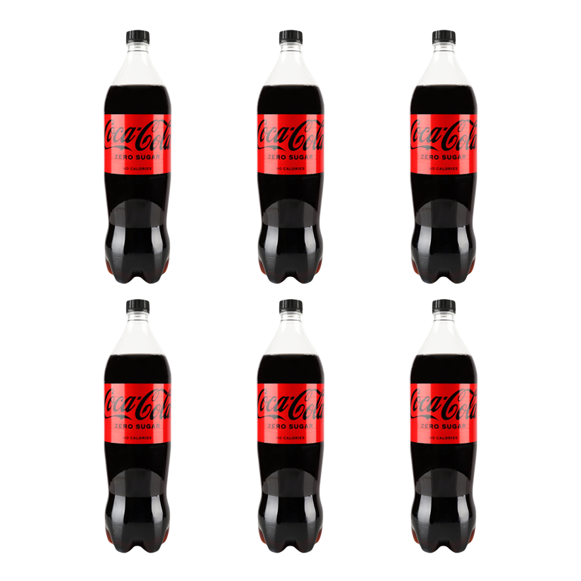 Набір Напій Coca-Cola 6шт Zero Sugar 1.25L - Retromagaz