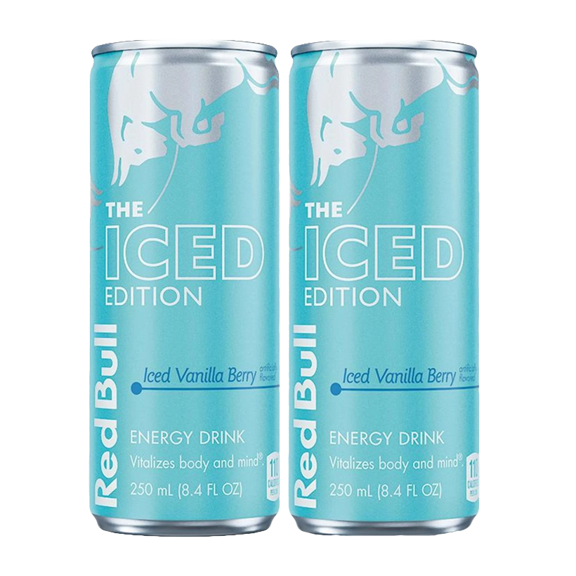 Набор Напиток Энергетический 2шт Red Bull Iced Edition Vanilla Berry 250ml - Retromagaz
