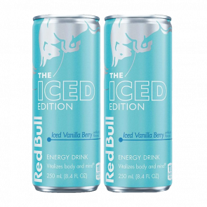 Набір Напій Енергетичний 2шт Red Bull Iced Edition Vanilla Berry 250ml - Retromagaz