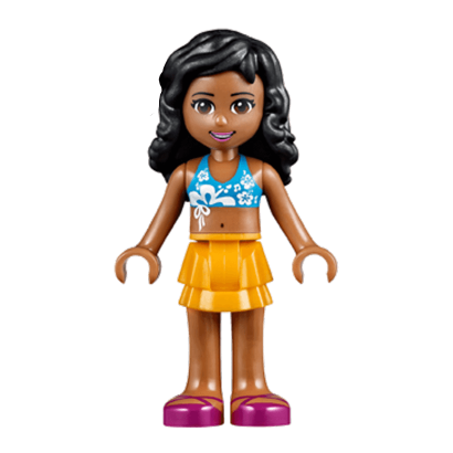 Фігурка Lego Kate Bright Light Orange Layered Skirt Friends Girl frnd103 1 Б/У - Retromagaz