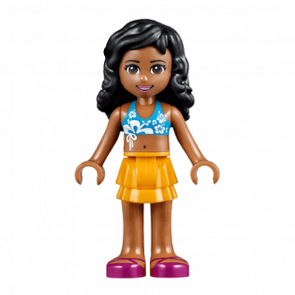 Фигурка Lego Kate Bright Light Orange Layered Skirt Friends Girl frnd103 1 Б/У