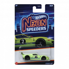 Тематична Машинка Hot Wheels Ford GT Neon Speeders 1:64 HLH72/HRW77 Yellow