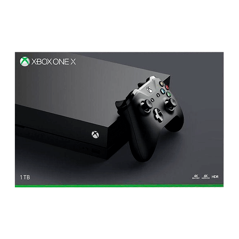 Коробка Microsoft Xbox One X Black Б/У - Retromagaz