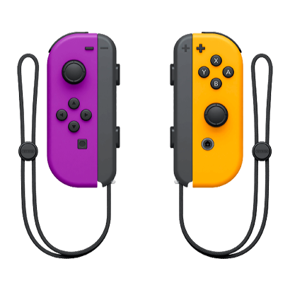 Контроллеры Беспроводной Nintendo Switch Joy-Con Neon Purple Neon Orange Новый - Retromagaz