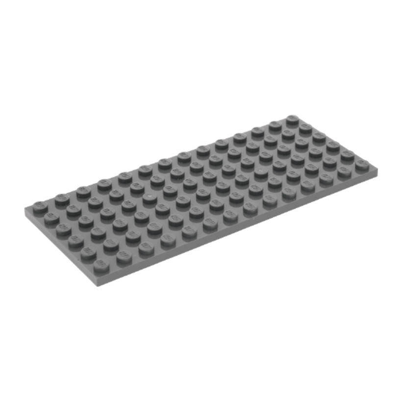 Пластина 4шт Lego Звичайна 6 x 14 3456 4143688 4210720 Dark Bluish Grey Б/У - Retromagaz