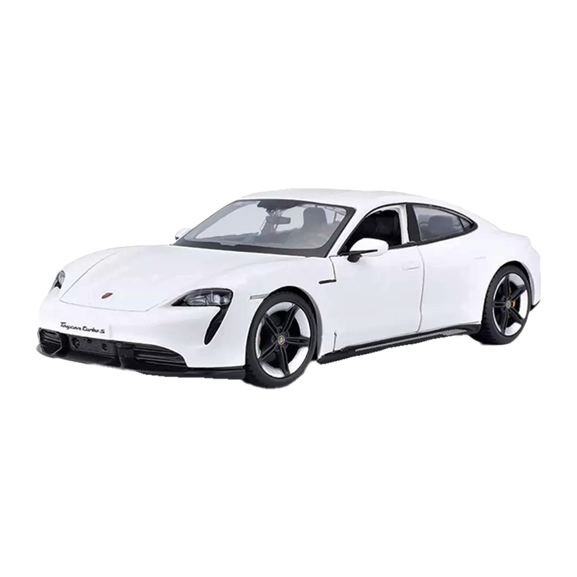 Машинка Bburago Porsche Porsche Taycan Turbo S в Ассортименте Street Cars 1:24 18-21098 Blue White - Retromagaz