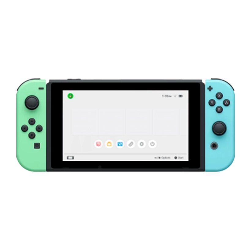 Консоль Nintendo Switch HAC-001(-01) V2 Animal Crossing Limited Edition Модифицированная 128GB Green Blue + 5 Встроенных Игр Б/У - Retromagaz