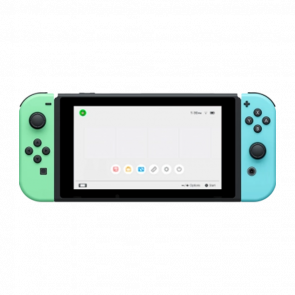 Консоль Nintendo Switch HAC-001(-01) V2 Animal Crossing Limited Edition Модифікована 128GB Green Blue + 5 Вбудованих Ігор Б/У - Retromagaz