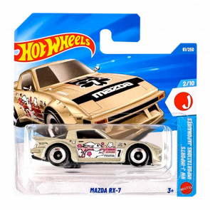 Машинка Базовая Hot Wheels Mazda RX-7 HW J-Imports 1:64 JJL35 Metallic Silver - Retromagaz