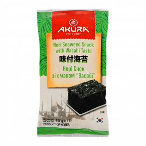 Снеки Akura Нори со Вкусом Васаби 4,5g