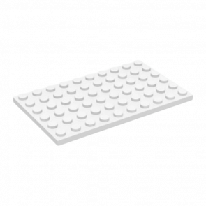 Пластина Lego Звичайна 6 x 10 3033 303301 452834 White 4шт Б/У - Retromagaz