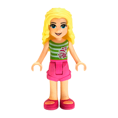 Фігурка Lego Liza Dark Pink Shorts Friends Girl frnd203 Б/У - Retromagaz