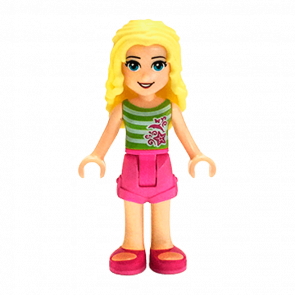 Фігурка Lego Liza Dark Pink Shorts Friends Girl frnd203 Б/У