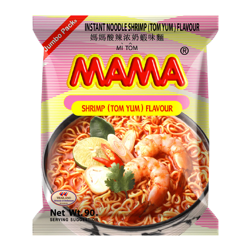 Лапша Mama Том Ям Оригінальна Острая 90g - Retromagaz